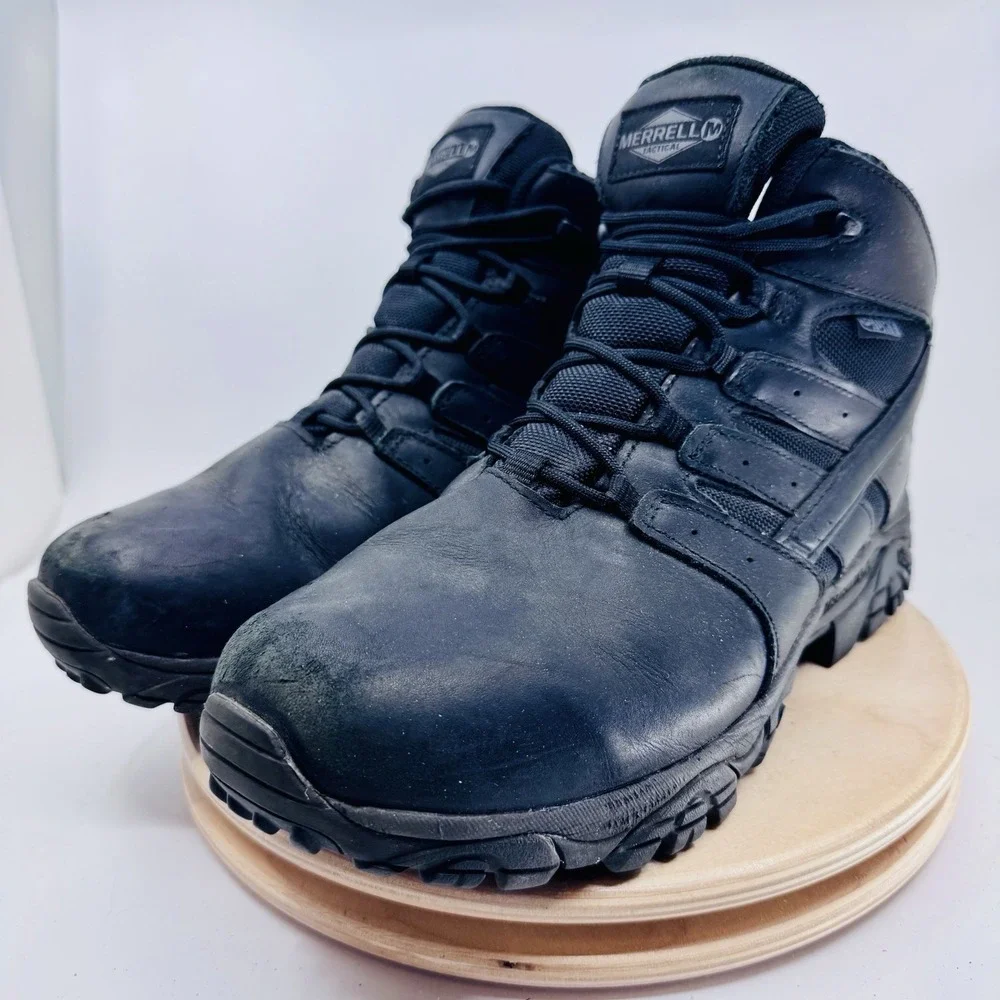 Merrell Moab 2 Mid Tactical Boots Mens 10 Black Waterproof Hiking